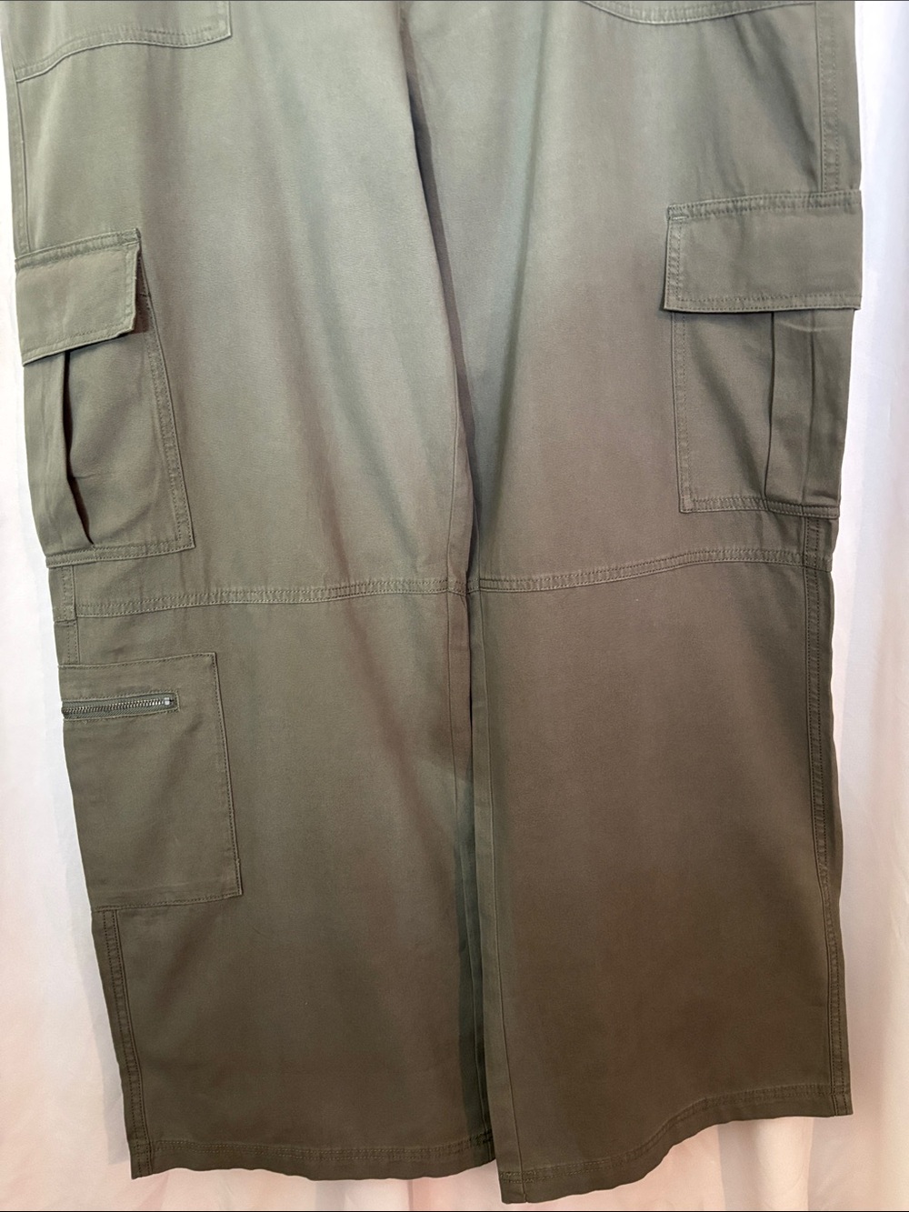 Aeropostale Olive Green Wide Leg Utility Cargo Pants XXL - Picture 7 of 14